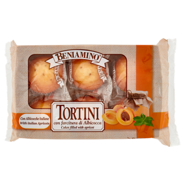 Beniamino Tortini con farcitura di Albicocca 6 x 41,7 g