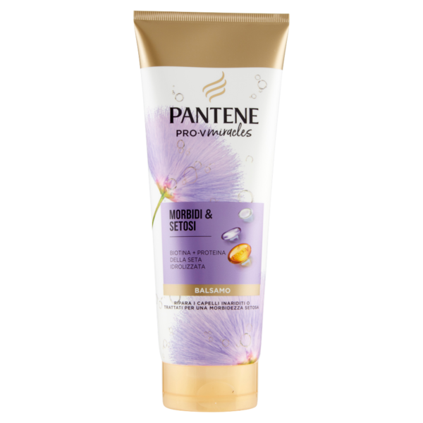 Pantene Balsamo Miracles Morbidi & Setosi con Biotina + Proteina della Seta Idrolizzata 200 ml