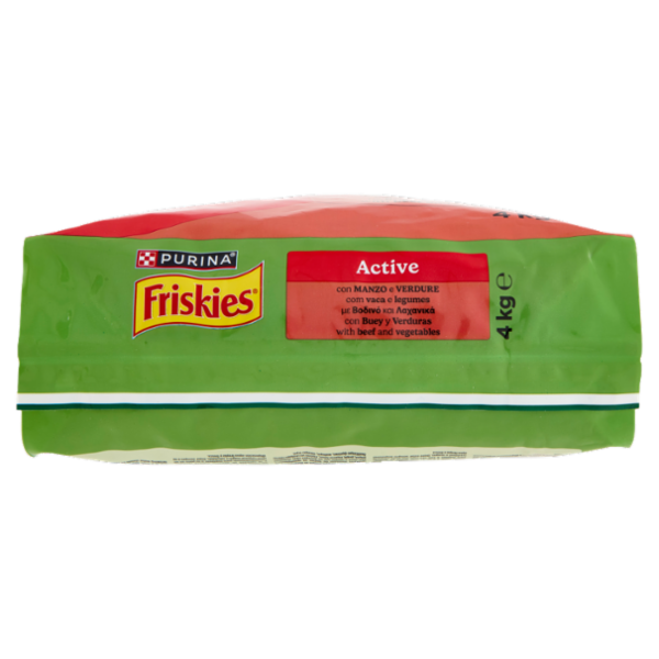 PURINA FRISKIES Active Manzo e Verdure 4kg
