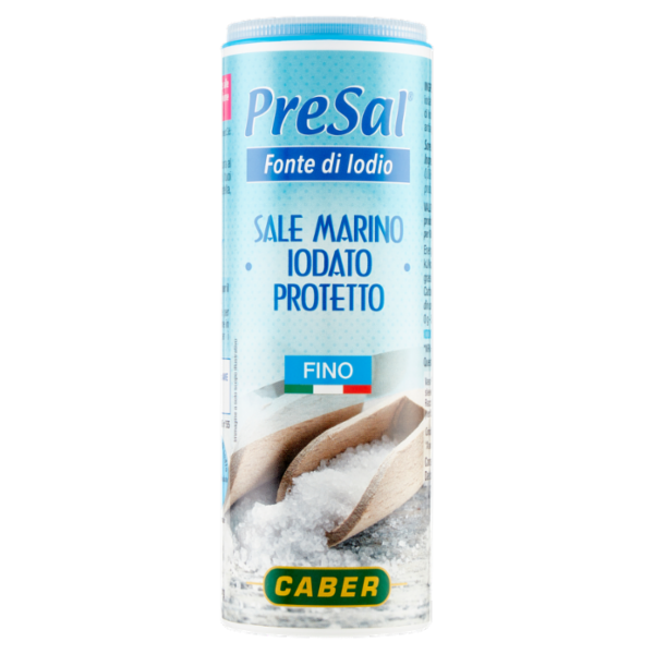 Caber PreSal Sale Marino iodato con Iodio Protetto Fino 220 g