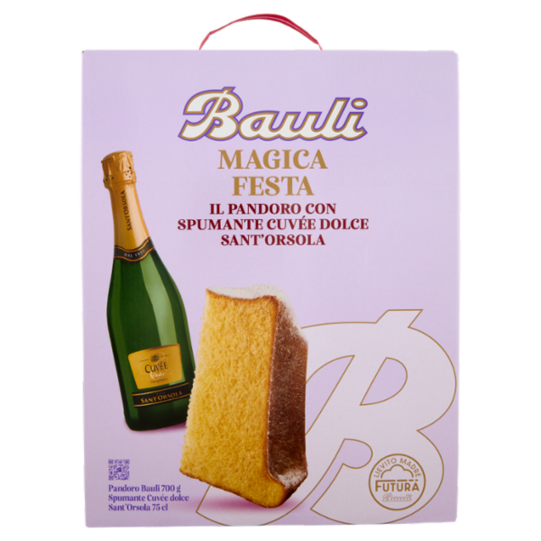 Bauli Magica Festa Pandoro Bauli 700 g + Spumante Cuvée dolce Sant'Orsola 75 cl