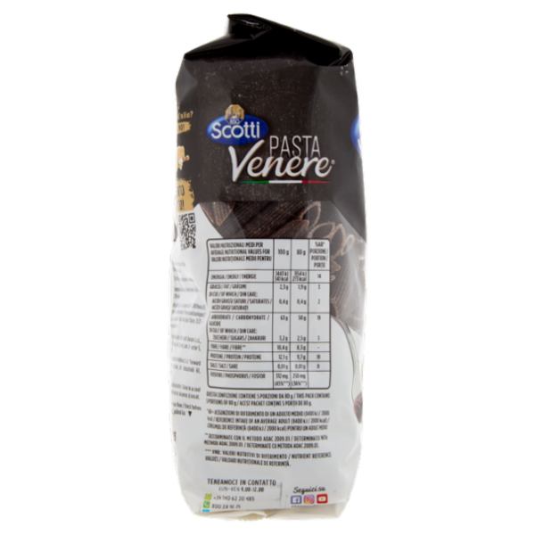 Riso Scotti Pasta Venere Integrale Penne 400 g