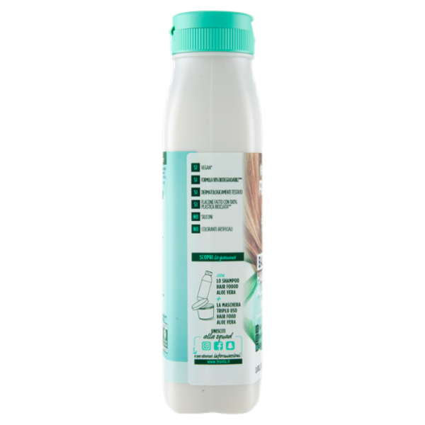 Garnier Fructis Hair Food, Balsamo idratante all'aloe per capelli disidratati, 350 ml