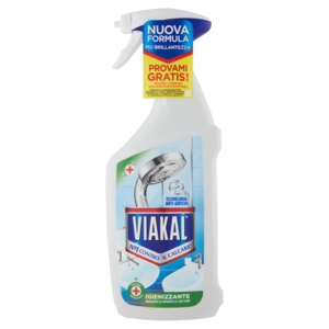 Viakal Detersivo Anticalcare Bagno e Cucina Igienizzante Spray 670 Ml