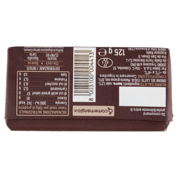 Selex Saper di Sapori Burro Salato 125 g