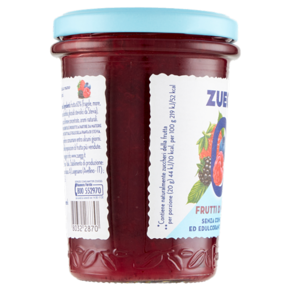 Zuegg Zero Zuccheri Aggiunti* Frutti di Bosco 220 g