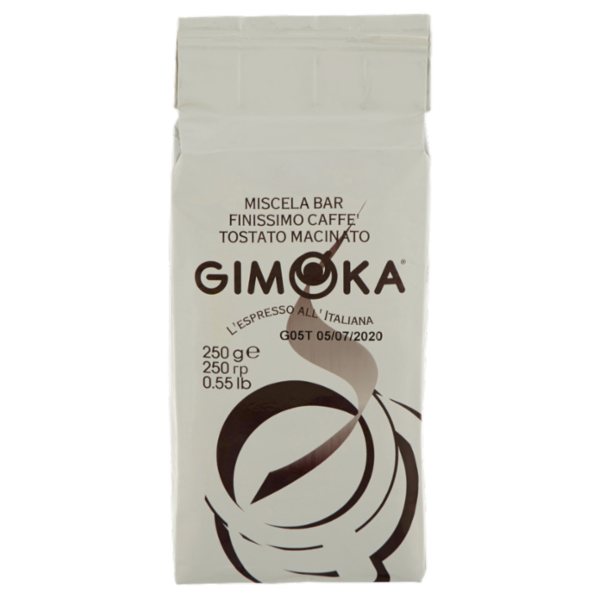 Gimoka Miscela Bar Finissimo Caffè Tostato Macinato 250 g