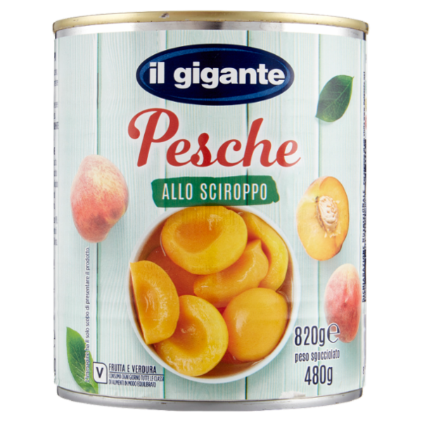 IL GIGANTE Pesche allo Sciroppo 820 g