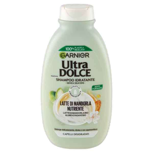 Garnier Ultra Dolce lo Shampoo Idratante Latte di Mandorla Nutriente 300 ml