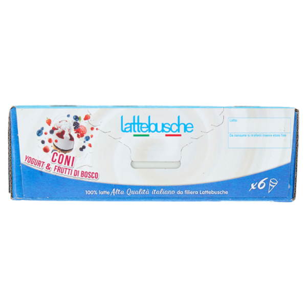 lattebusche Coni Yogurt & Frutti di Bosco 6 x 70 g