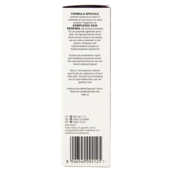 Olay Crema Viso Giorno Antirughe con Siero Rassodante Tonifica e Rassoda 2in1 50 ml