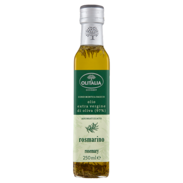 Olitalia Gourmet Condimento a Base di olio extra vergine di oliva (97%) rosmarino 250 ml
