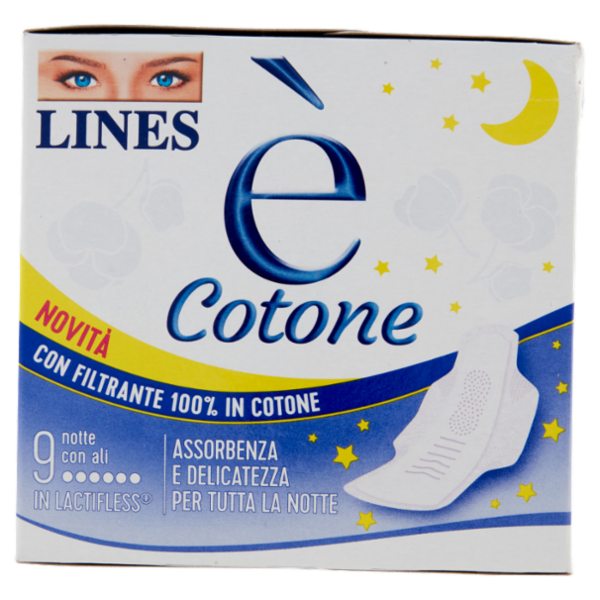 Lines è Cotone notte con ali 9 pz