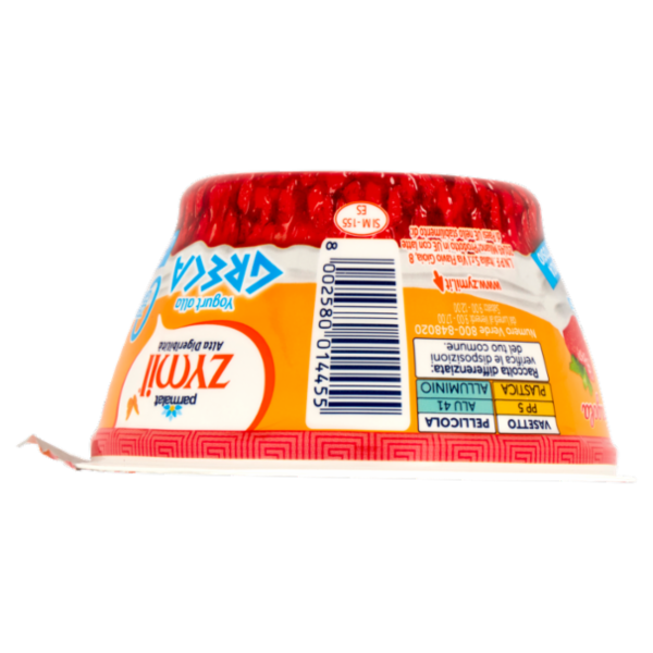 ZYMIL Alta Digeribilità Senza Lattosio Yogurt alla Greca Zero Grassi Fragola 150 g