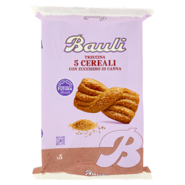 Bauli Treccina 5 Cereali con Zucchero di Canna 5 x 42 g