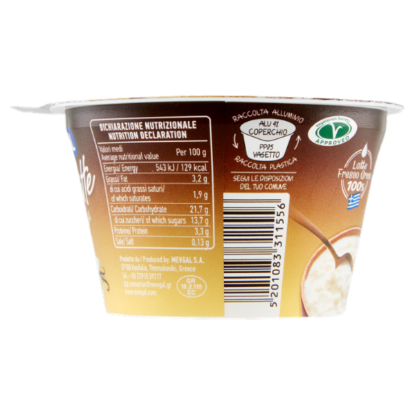 Mevgal Risolatte Vaniglia 175 g