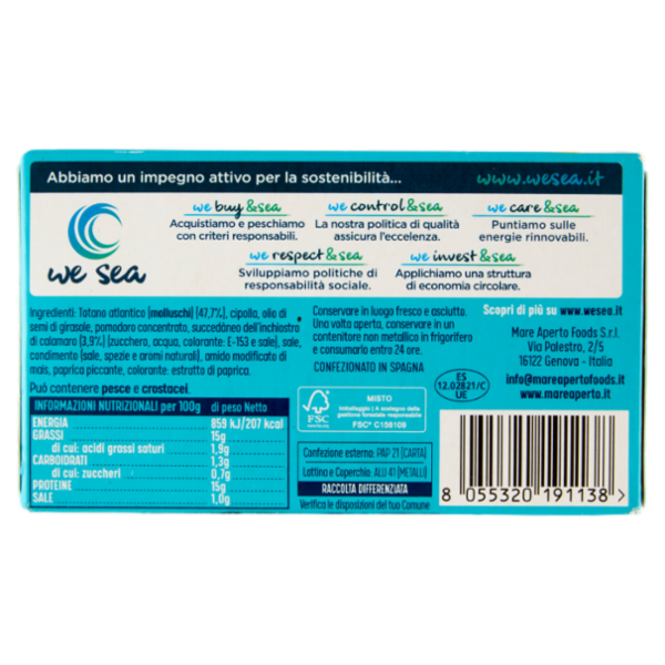 Mare Aperto Totano al Nero 111 g