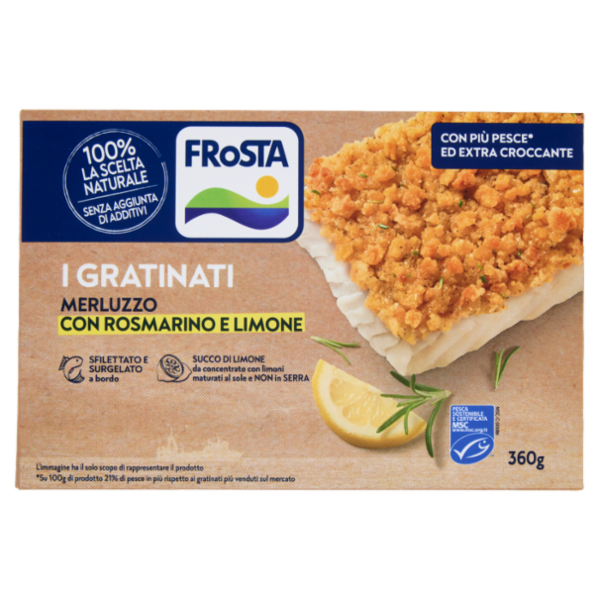 FRoSTA i Gratinati Merluzzo con Rosmarino e Limone 360 g