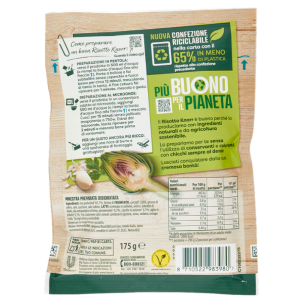 Knorr Risotto Carciofi 175 g