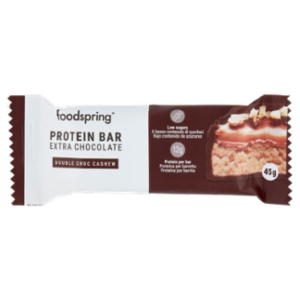 Foodspring Protein Bar Extra Chocolate Double Choc Cashew 1 x 45 g