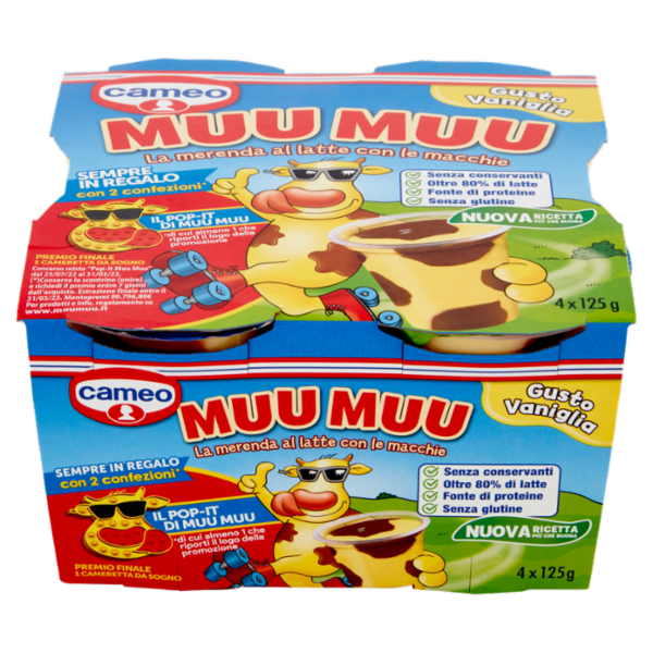 cameo Muu Muu Gusto Vaniglia 4 x 125 g