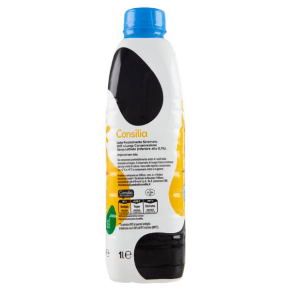 Consilia Latte Uht Parzialmente Scremato Alta Digeribilità senza Lattosio 1 L