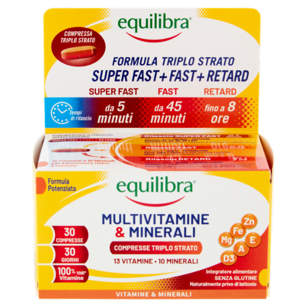 equilibra Multivitamine & Minerali Compresse Triplo Strato 30 x 1,35 g