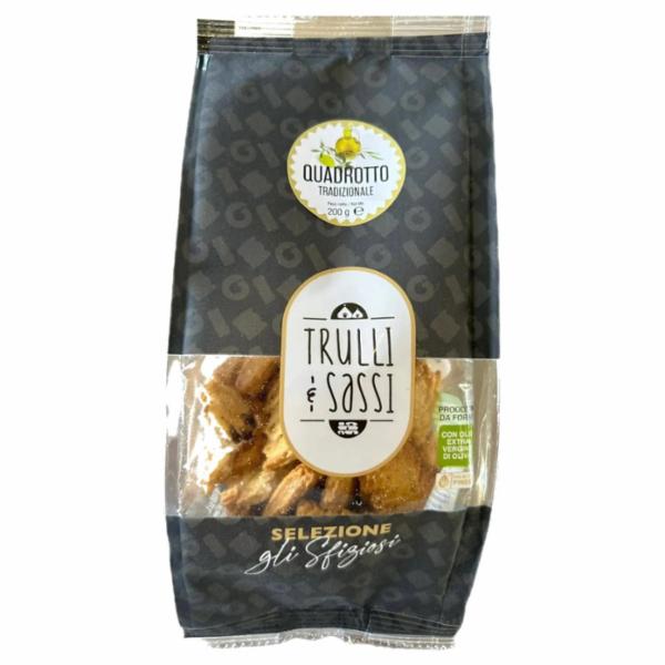 Trulli & Sassi Quadrotti Tradizionali Con Olio Extra Vergine Di Oliva 200 G