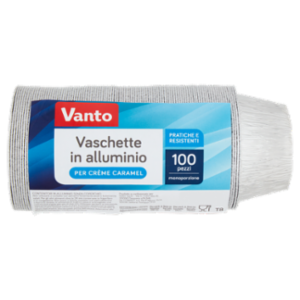 Vanto Contenitori In Alluminio Rotondi Diametro 8,5x3,5 Cm 100 Pezzi