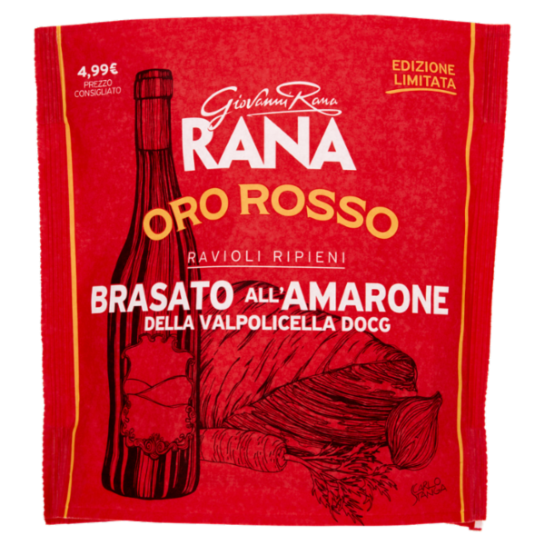 Giovanni Rana Oro Rosso Ravioli Ripieni Brasato all'Amarone della Valpolicella DOCG 250 g