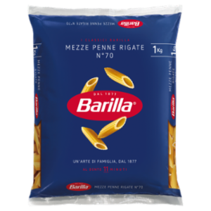 Barilla Pasta Mezze Penne Rigate N.70 1Kg