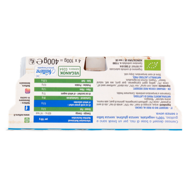 Náttúra Dessert di Riso al Cacao Bio 4 x 100 g