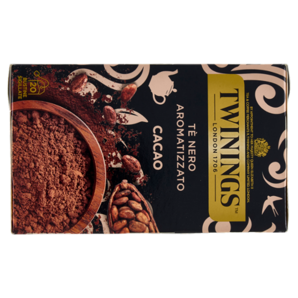 Twinings Cacao Tè Nero aromatizzato 20 filtri The 40 g