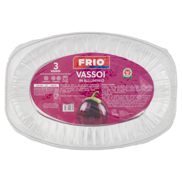 Frio Vassoi in Alluminio 3 pz