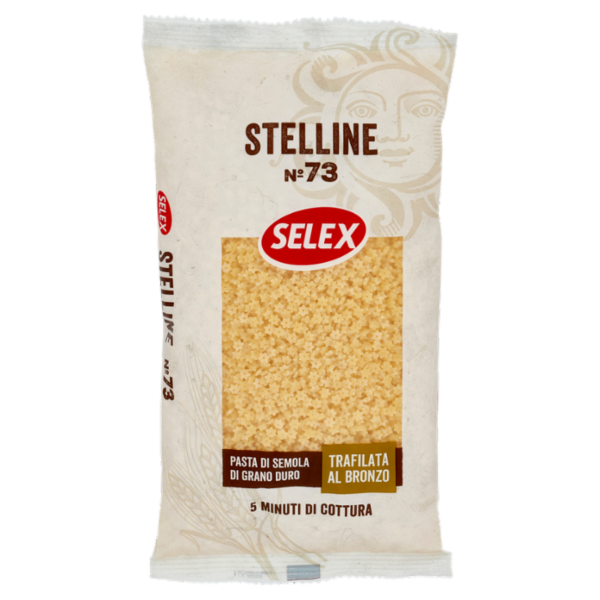 Selex Pasta di Semola Trafilata al Bronzo Stelline 500 g