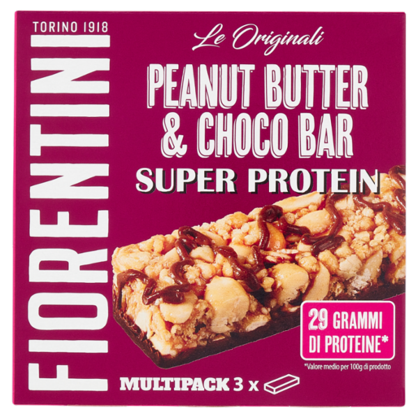 Fiorentini le Originali Peanut Butter & Choco Bar Super Protein Multipack 3 x 38 g