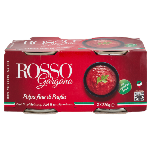 Rosso Gargano Polpa fine di Puglia 2 x 220 g