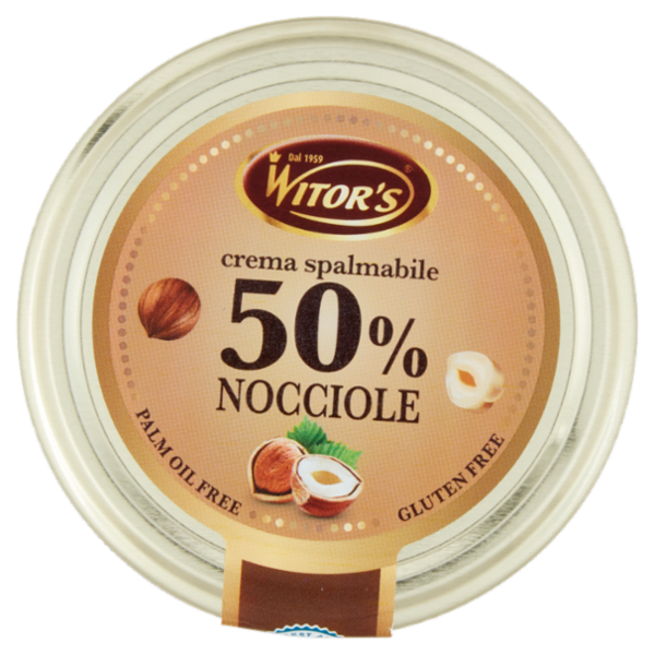 Witor's crema spalmabile 50% Nocciole 220 g