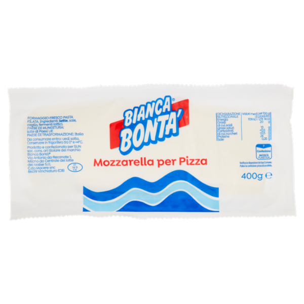 Bianca Bontà Mozzarella per Pizza 400 g