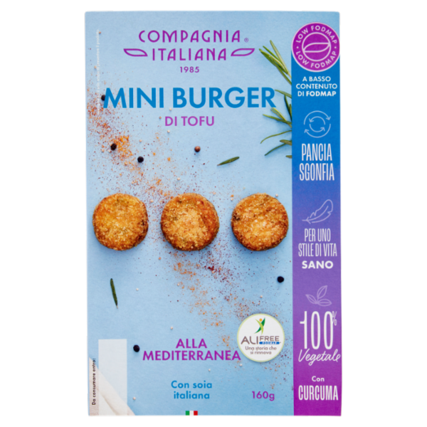 Compagnia Italiana Mini Burger di Tofu alla Mediterranea 160 g