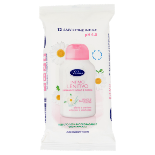 Venus Intimo Lenitivo Salviettine Intime 12 pz