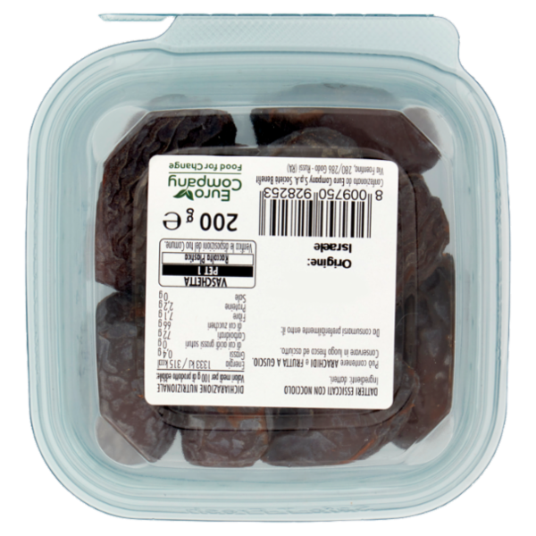 Euro Company Datteri Essiccati con Nocciolo 200 g