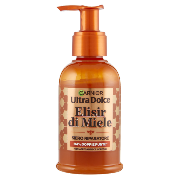 Garnier Ultra Dolce Elisir di Miele, Siero Riparatore, Capelli Danneggiati, 115 ml