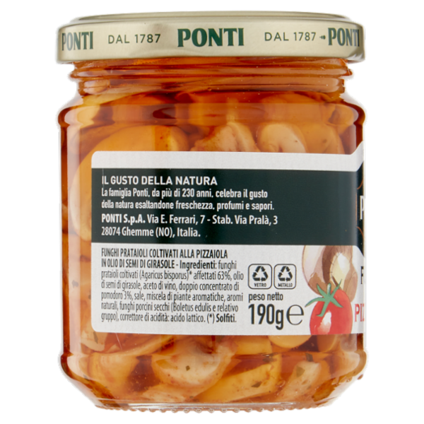 Ponti Funghi alla Pizzaiola 190 g