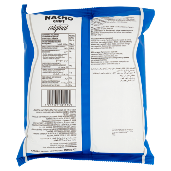 El Sabor Nacho Chips Salted 225 g