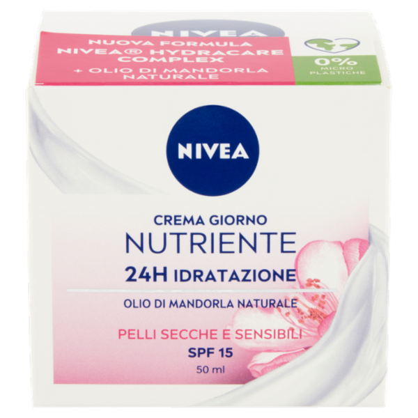 Nivea Crema Giorno Nutriente 24H Idratazione SPF 15 50 ml