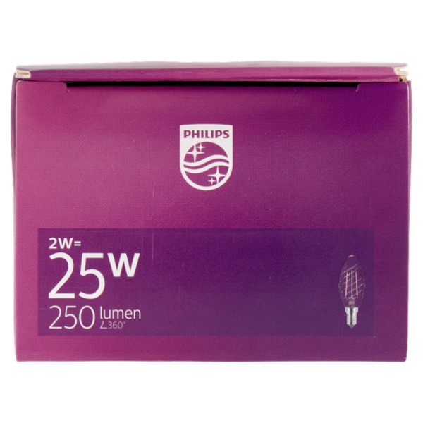 Philips Led tortiglione filamento 25W E14 2700K