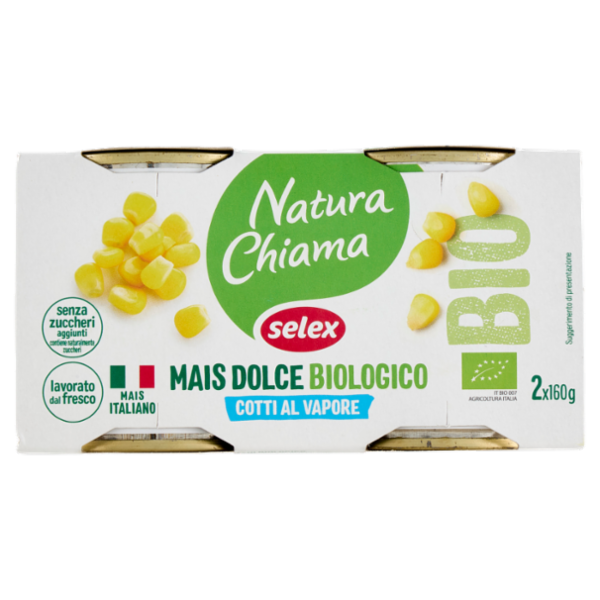 Selex Natura Chiama Mais Dolce Cotto al Vapore Biologico 2x160 g