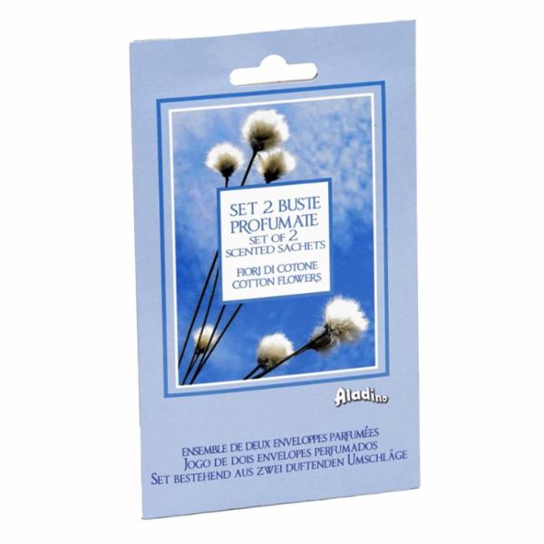 Aladino 2 Buste Profumate per Armadio Fiori di Cotone
