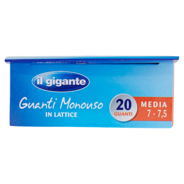 IL GIGANTE Guanti Monouso in Lattice Media 7 - 7,5 20 Guanti